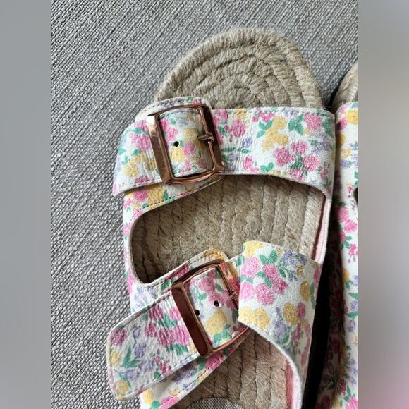 LoveShackFancy x Manebí Nordic Floral Leather Espadrille Slides✨ - Picture 7 of 12